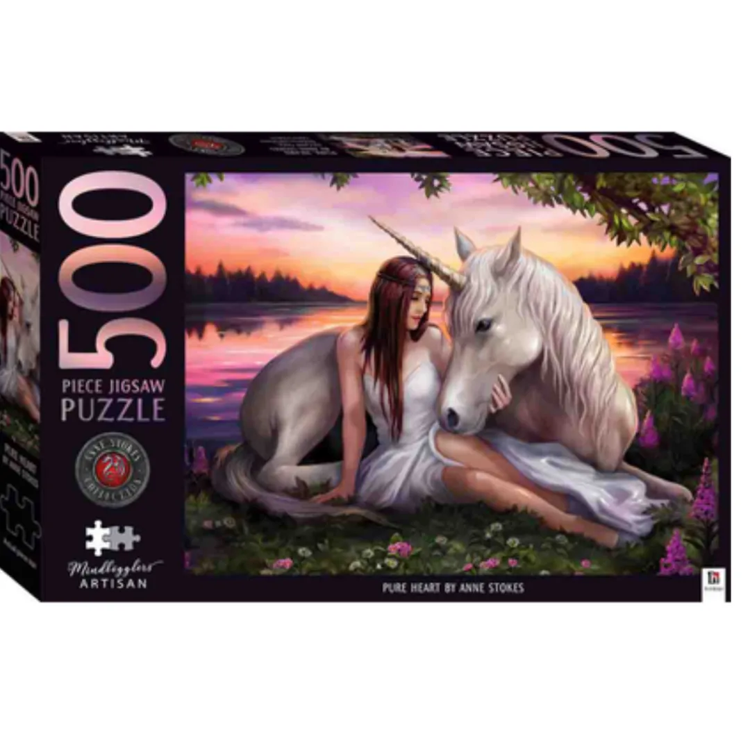 Butterfly Creek Unicorns | Mythical Creatures-Anna Stokes Pure Heart Puzzle | Unicorn Puzzle |