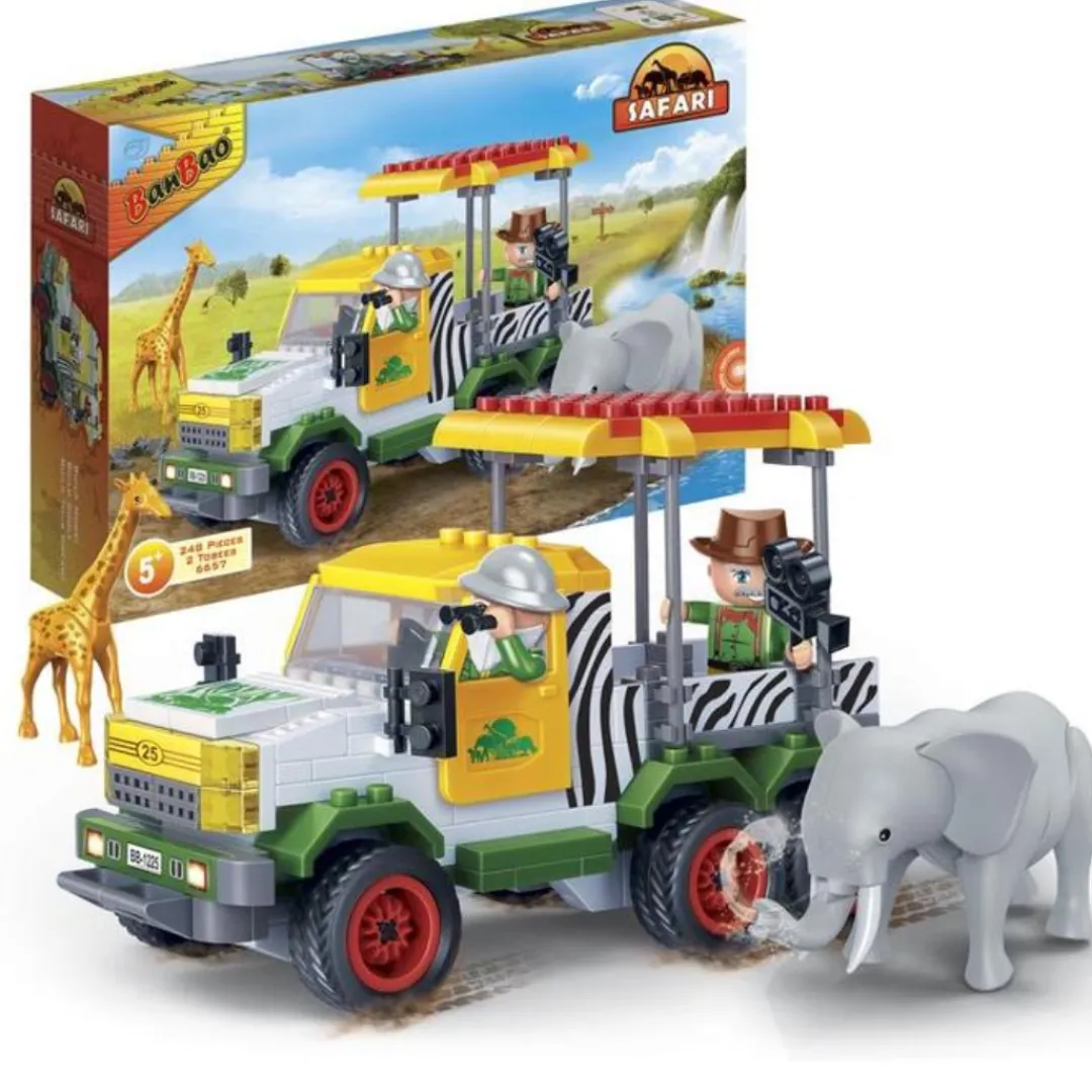 Butterfly Creek Under $50.00 | Under $30.00-Banbao Safari Truck Building Set | Banbao Products |