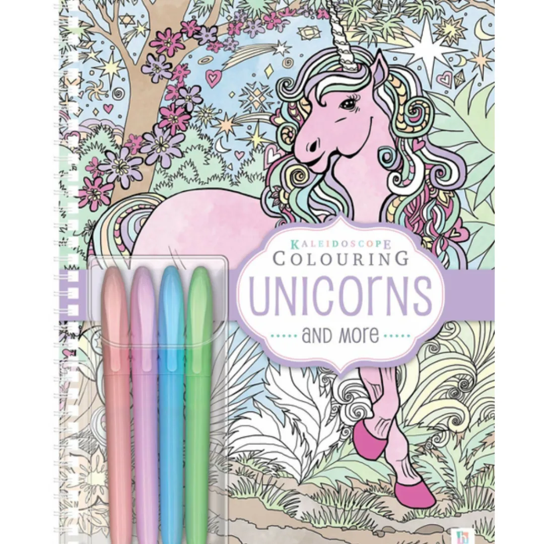 Butterfly Creek Unicorns | Mythical Creatures-Kaleidoscope Unicorn Color Book