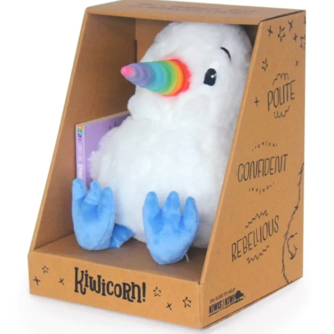 Butterfly Creek New Zealand | Under $100.00-Kiwicorn Plush Toy with Book | Kiwicorn |