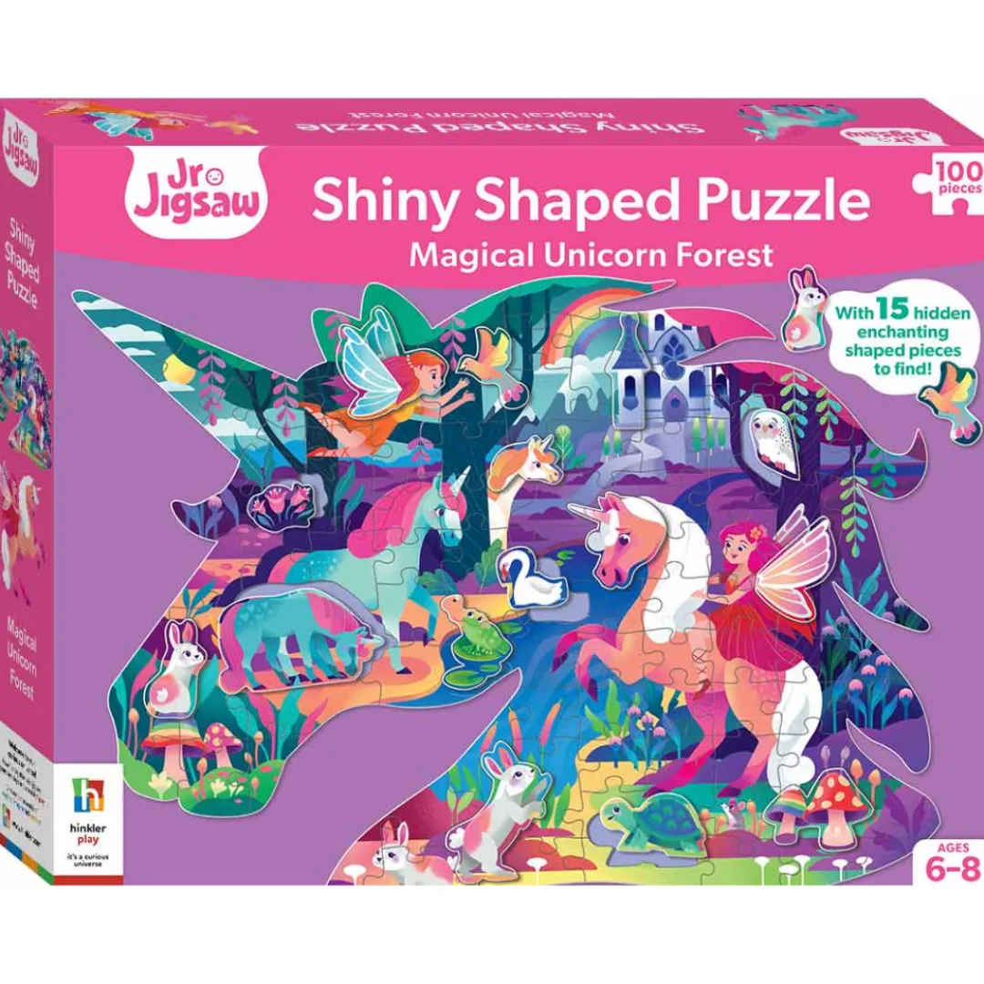 Butterfly Creek Unicorns | Mythical Creatures-Shiny Unicorn Shaped Puzzle | Unicorn Puzzle |